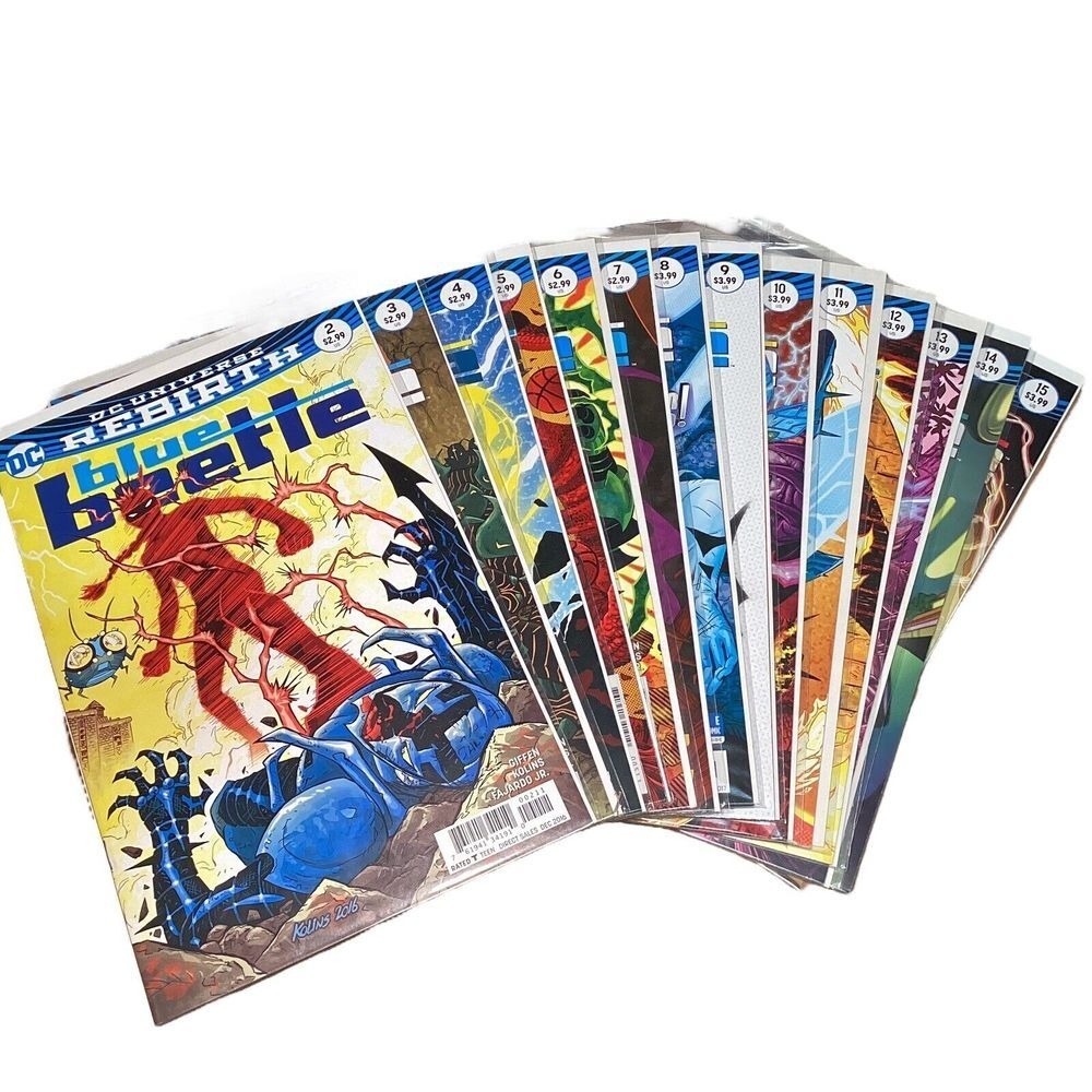 Blue Beetle DC Universe Rebirth Comic Book Lot Issue 2-15 Scott Kolins DC Comics